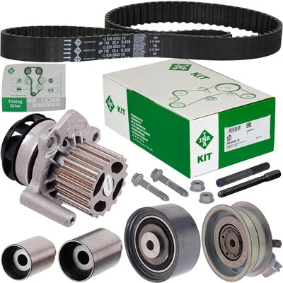 INA ZAHNRIEMENSATZ+WASSERPUMPE für Audi A1 A3 A4 A5 VW GOLF 6 PASSAT B7 2.0TDi - Bild 1 von 4