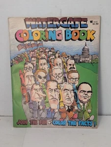 Vintage 1973 Richard Nixon Watergate Coloring Book - Picture 1 of 6