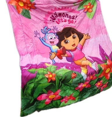 Dora The Explorer Reversible  Twin/Full Comforter Bedspread 72x86   - Image 1 of 4