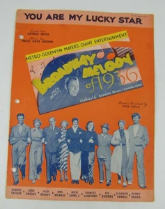  Vintage 1935 Noten - You Are My Lucky Star - Broadway Melodie - - Bild 1 von 3