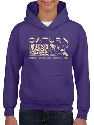 Saturn Vibes - Sudadera con capucha juvenil diseño emoji planeta cósmico Foto 1 de 4
