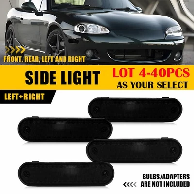 4-40X Front Rear Side Marker Light Housing Smoked For 1990-2005 Mazda Miata MX-5 — 第 1/4 张图片