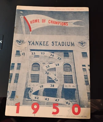 1950 Chicago White Sox vs. New York Yankees Program excellent-nr mt (unscored) - Image 1 of 3