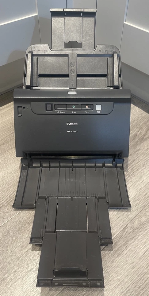 Canon imageFORMULA DR-C240 A4  USB Scanner with both trays + PSU + USB - Image 1 of 2