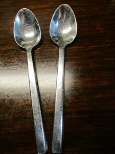 Juego de 2 cucharaditas Fortessa Arezzo 18/10 punta plana lisa brillante - Imagen 1 de 3