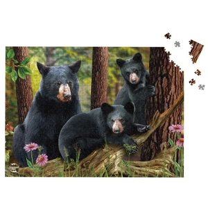 Rompecabezas Briarwood Lane Black Bear Family 1000 piezas - Imagen 1 de 5