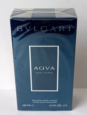 BVLGARI AQUA POUR HOMME AFTERSHAVE EMULSION 100ml NEW / FOIL - Image 1 of 3