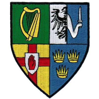 PARCHE IRLANDA ESCUDO IRLANDÉS ESCUDO CONNACHT ULSER MUNSTER BORDADO Foto 1 de 4