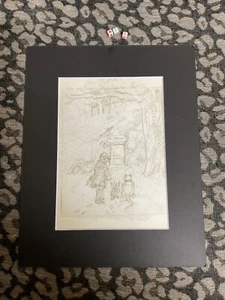 Winnie The Pooh SKETCH Art Print By E H Shepard -, Mounted SCARCELY SEEN IMAGE - Picture 1 of 3
