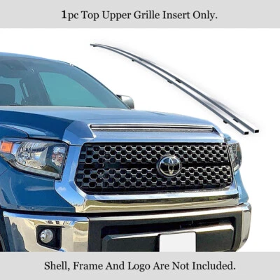 For 2014-2021 Toyota Tundra Hood Scoop Stainless Chrome Billet Grille Insert - Image 1 of 4