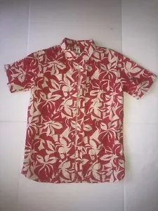 Gap Kids Hawaiian Red/ Beige Shirt Unisex Size XXL (14-16) 100% Cotton - Picture 1 of 4