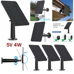1-5Pcs 5V Solar Panel Charger for Eufy Eufycam Cam E/2C/E/2 Pro Security Camera - Picture 1 of 17