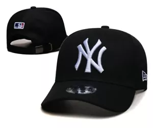 NEW YORK NY YANKEES MLB Deep Top Duck Cap Baseball Cap Adjustable Men‘s Black - Picture 1 of 1