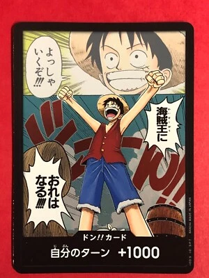 GCC One Piece Card Game Don!! Card Luffy OP01 Romance Dawn Holo Jap parallela - Immagine 1 di 3