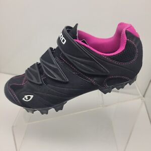 Giro Riela R Womens Black Pink Cross Country Cycling Bike Shoes Size 8.5
