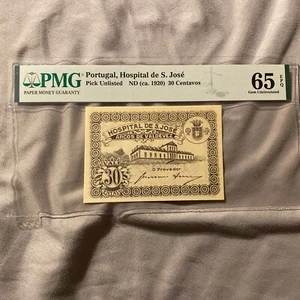 Portugal 30 Centavos 1920 PMG 65 EPQ UNC - Imagen 1 de 2