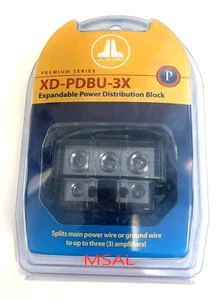 JL AUDIO XD-PDBU-3X 3-WAY UNFUSED POWER/GROUND CAR DISTRIBUTION BLOCK XDPDBU3X - Picture 1 of 2