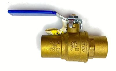 Homewerks Ball Valve Lead-Free Solder Brass 1 inch 600WOG - Image 1 of 4