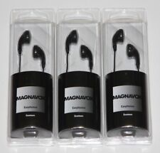 LOT (3) MAGNAVOX EARPHONES CLEAR SOUND 13MM DRIVER MHP4804-BK BRAND NEW
