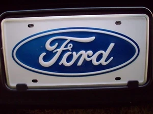 2000 2001 2002 2003 2004 2005 2006 FORD ESCAPE FORD LOGO FRONT LICENSE PLATE  - Picture 1 of 1