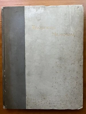 Memorial to Robert Browning - Browning Society of Boston, 1st Edition/Print 1890 - Image 1 of 4
