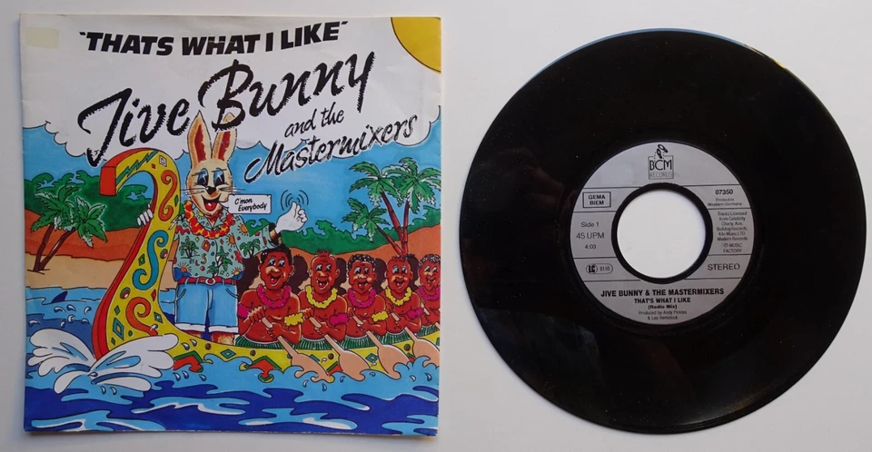 7" SINGLE = Jive Bunny And The Mastermixers – That`s what i like - Bild 1 von 1