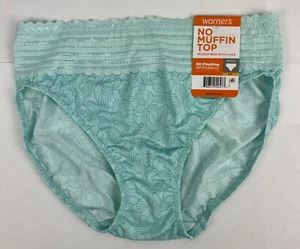 Warner's No Pinching No Problems Microfiber/Lace Hi-Cut Panty, S/5, Icy Morn NWT - Picture 1 of 1