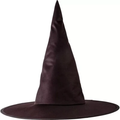 Classic Fabric Taffeta Black Basic Witch Hat Wired Brim - Image 1 of 2