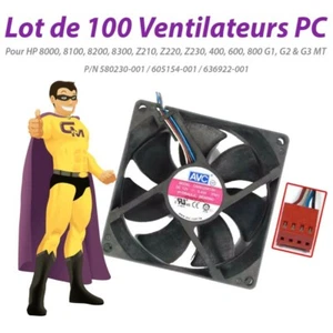 Lot x100 Ventilateurs PC HP 8100 8200 8300 Z210 Z220 Z230 600 800 G1 G2 G3 MT - Photo 1/7