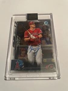Mike Trout 2022 Topps Archives Signature Series - 2015 Bowman Chrome AUTO 1/1 - Picture 1 of 4