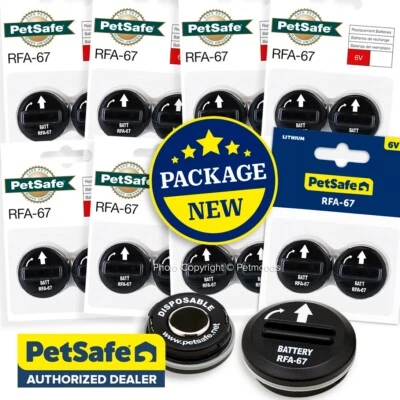 PetSafe RFA-67D-11 Batteries 6V for Dog Fence Collar Receiver PIF-275-19 PUL-275 - Image 1 of 4