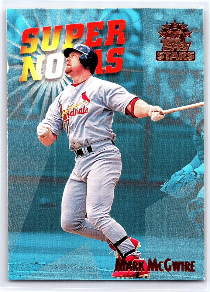MARK McGWIRE 1999 Topps Stars SUPER NOVAS St. Louis Cardinals Baseball Card #180 - Image 1 of 2