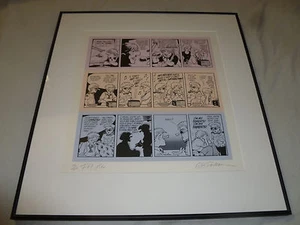 FRAMED SIGNED DOONESBURY COMIC STRIP GARY GB TRUDEAU FOR LIFE 136/500 LE LIMITED - Picture 1 of 5