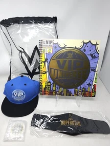 WWE VIP Superstar Experience Package - Mini Belt, Autograph Book, Hat, Coin, Bag - Picture 1 of 1
