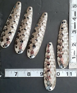 (12) 3 7/8" Nickel PREMIUM PLATE Hex Trolling Flutter Spoons Walleye Candy - Picture 1 of 1