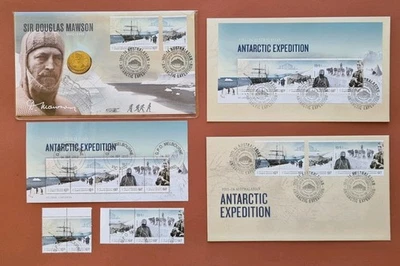 Australian Antarctica 2012 FDC $1 Sir Douglas Mawson Plus Much More See Pics - Image 1 of 4