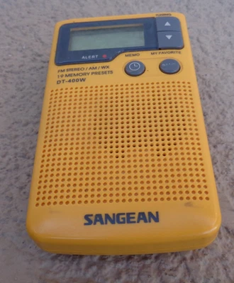 RADIO ULTRALIGERA BOLSILLO ALERTA DE CLIMA DIGITAL AM/FM SANGEAN DT-400W PROBADO FUNCIONA Foto 1 de 4