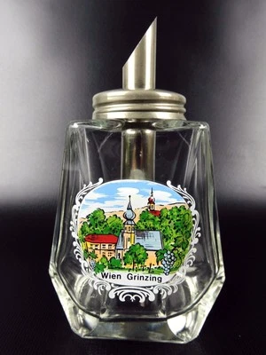 Austria Germany Glass Sugar Shaker Dispenser Vintage 1960s Vienna Metal Spout - Image 1 of 4