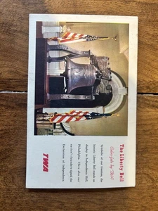 TWA Pennsylvania Philadelphia The Liberty Bell Vintage Postcard - Picture 1 of 2