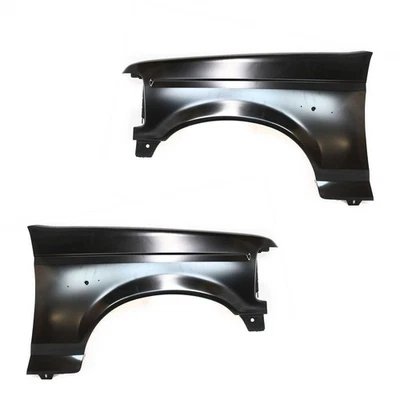 For Ford F-350 Fender 1992-1997 Driver & Passenger Pair Front w/Emblem Provision Foto 1 de 4