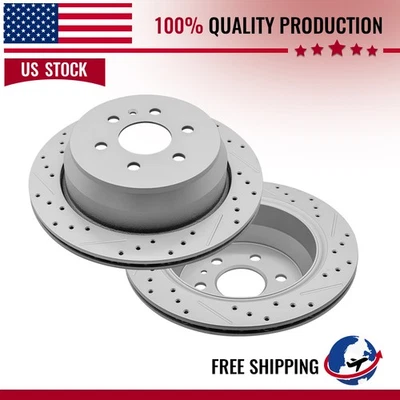 Rear Brake Disc Rotors Set For Chevrolet Colorado 2015-2020 Gmc Canyon 2015-2020 - Image 1 of 4