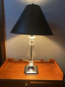 SAFAVIEH Lighting Lilly Crystal Table Lamp with Fabric Shade - Picture 1 of 5