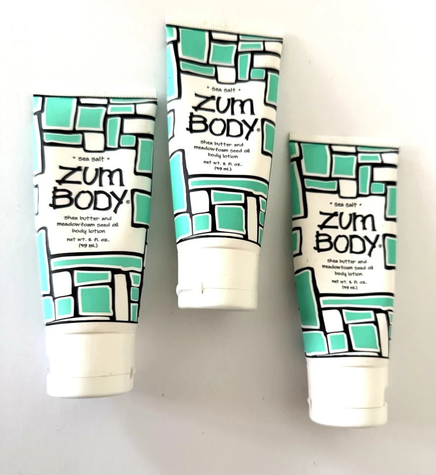 Loción corporal Indigo Wild ZUM sal marina -2 fl. oz cada una (lote de 3) ¡Nueva! Envío gratis Foto 1 de 2