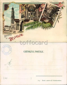 BELLUNO CITTA'-SALUTI-D12-91 - Picture 1 of 1