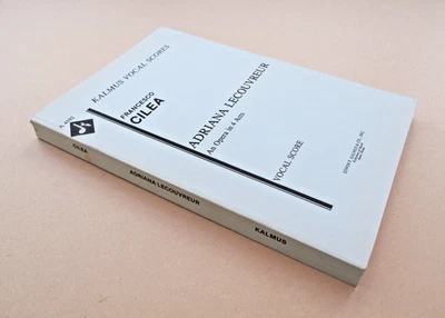 Cilea: Adriana Lecouvreur Vocal & Piano Score VG Cond Edwin F. Kalmus, New York - Image 1 of 4