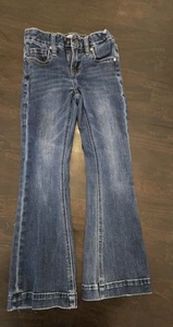 Girls Rock n Roll Denim Boot cut jeans size 7 - Picture 1 of 4