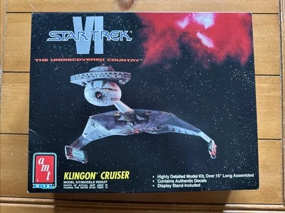 AMT Star Trek VI Klingon Cruiser Model Kit #8229 - Open Box Assembled No Decals - Image 1 of 4