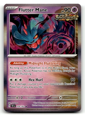 Flutter Mane 078/162 Holo Rare SV05: Temporal Forces LP - Image 1 of 2
