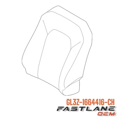 Ford F-150 2015-2018 asiento delantero derecho cubierta trasera nuevo OEM GL3Z-16644416-CH Foto 1 de 4