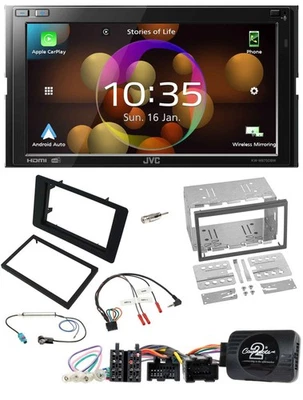 JVC DAB Lenkrad 2DIN Bluetooth USB Autoradio für Saab 9-5 2008-2010 - Bild 1 von 4